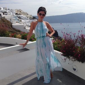 Elan Tie Dye Maxi Dress Cover Up